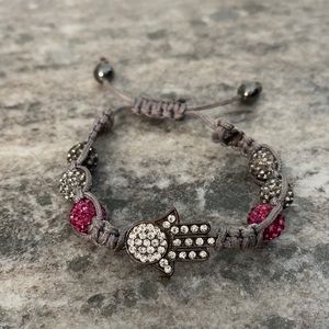 Adjustable Hamsa Shambala bracelet